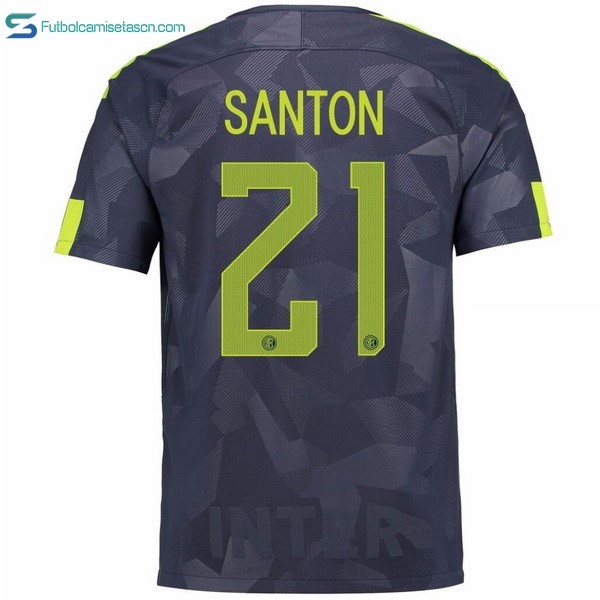 Camiseta Inter 3ª Santon 2017/18